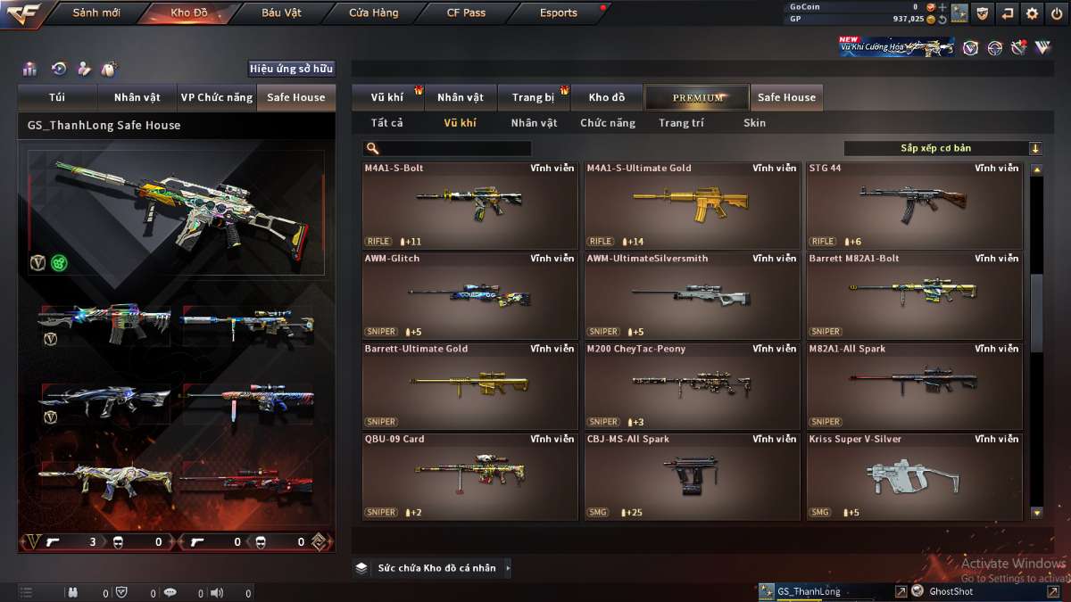 shop acc cf uy tin gia re